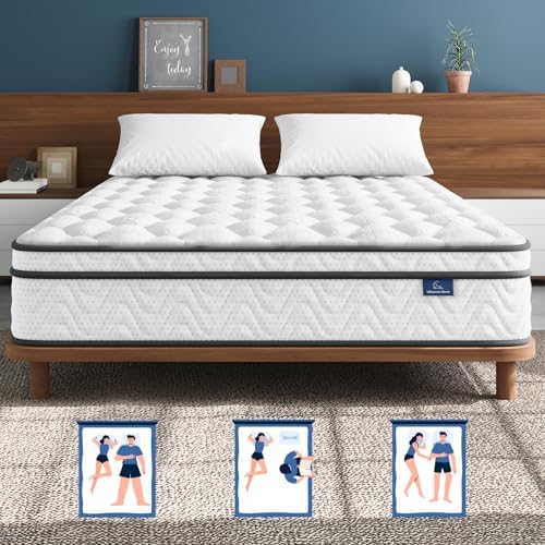 Memory Foam Mattress In A Box Queen - Materac Queen Size 12 cali, hybrydowy