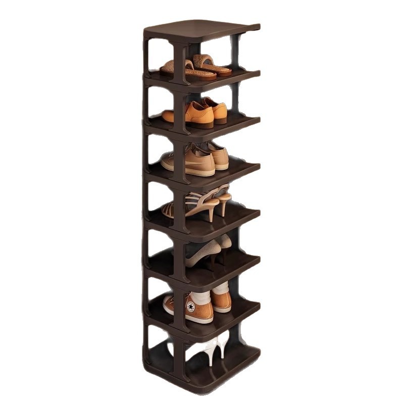 Shoe Rack Cabinet Narrow Entryway - Wielopoziomowy, pionowy regał na buty do