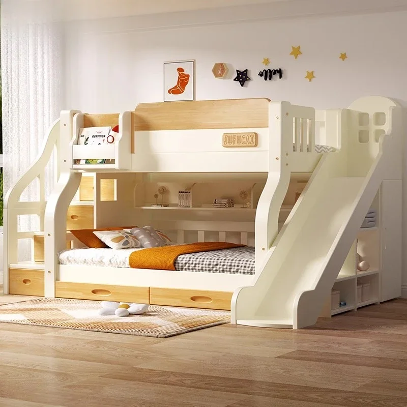 Łóżko piętrowe z schodami, zag – King Size Bed Frame With Storage Drawers recenzja i cena