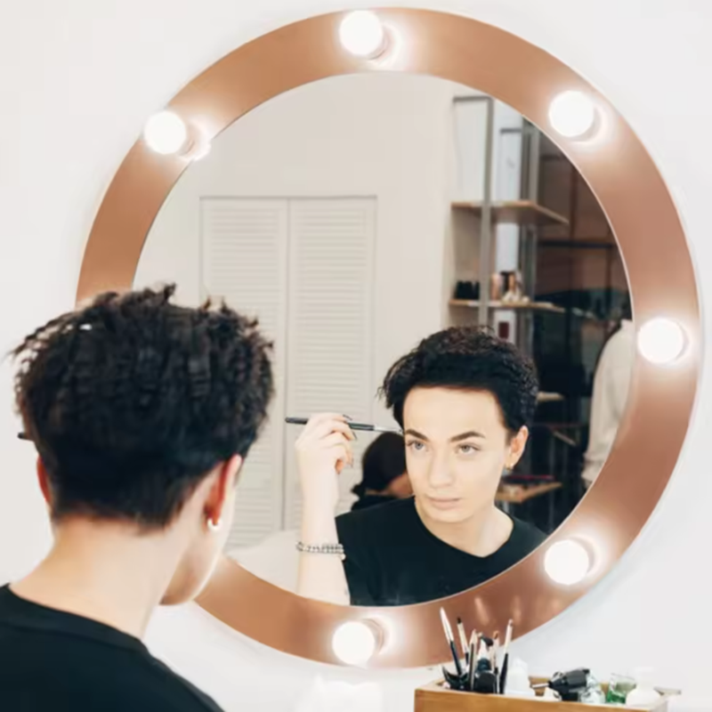 Żarówki LED do makijażu, regul – Dressing Table Vanity With Lighted Mirror recenzja i cena