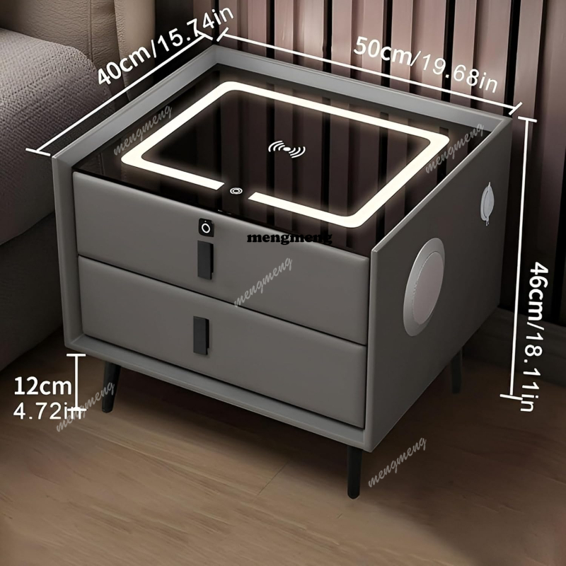 Stolik nocny z litego drewna z – Solid Wood Nightstand 2 Drawers recenzja i cena