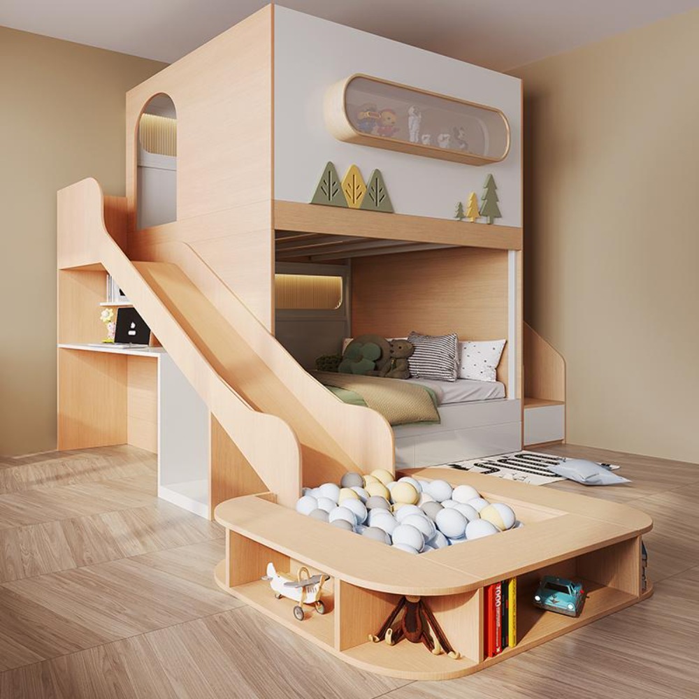 Drzewo w kształcie kapsuły kos – Bunk Bed With Stairs And Slide recenzja i cena