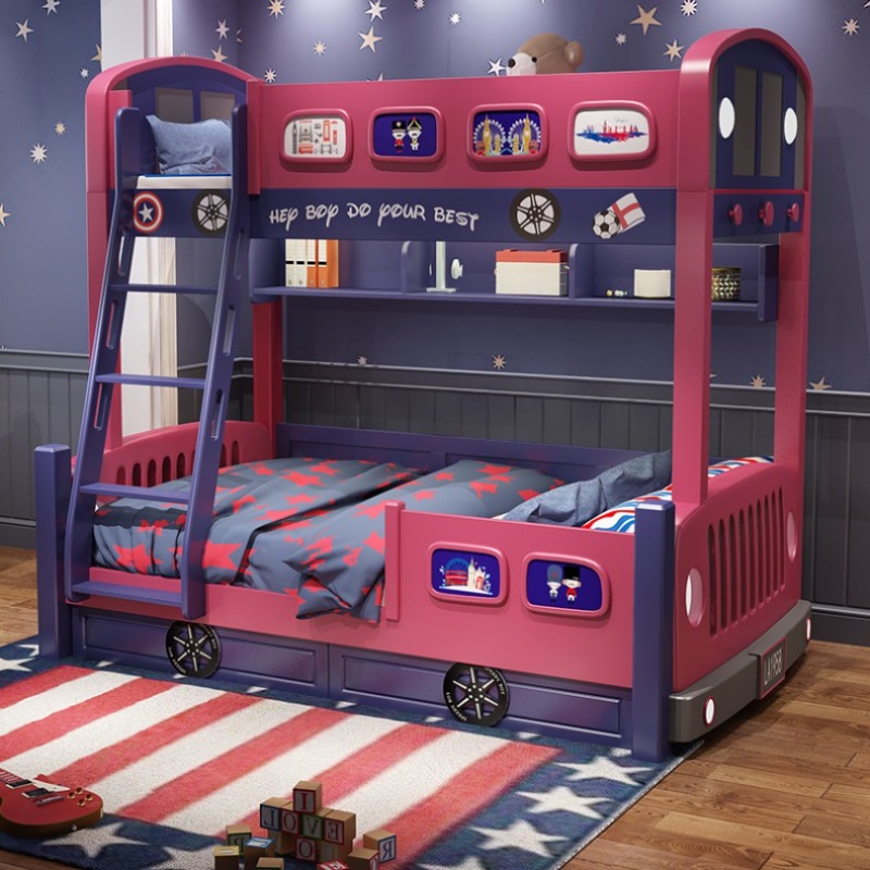 Nowoczesna łóżko dla dziewczyn – Bunk Bed With Stairs And Slide recenzja i cena
